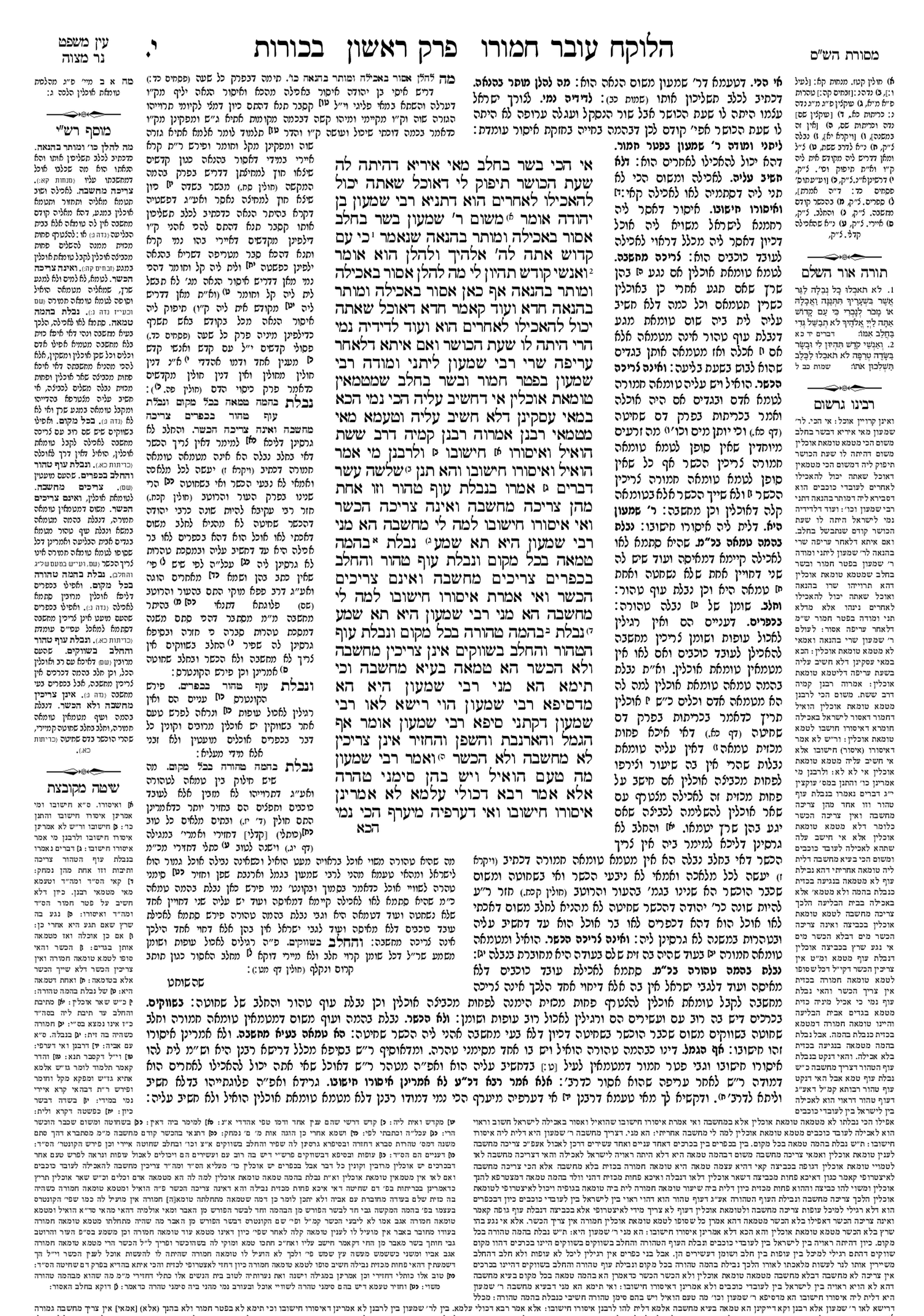 Preview of עמוד א · Amud Aleph
