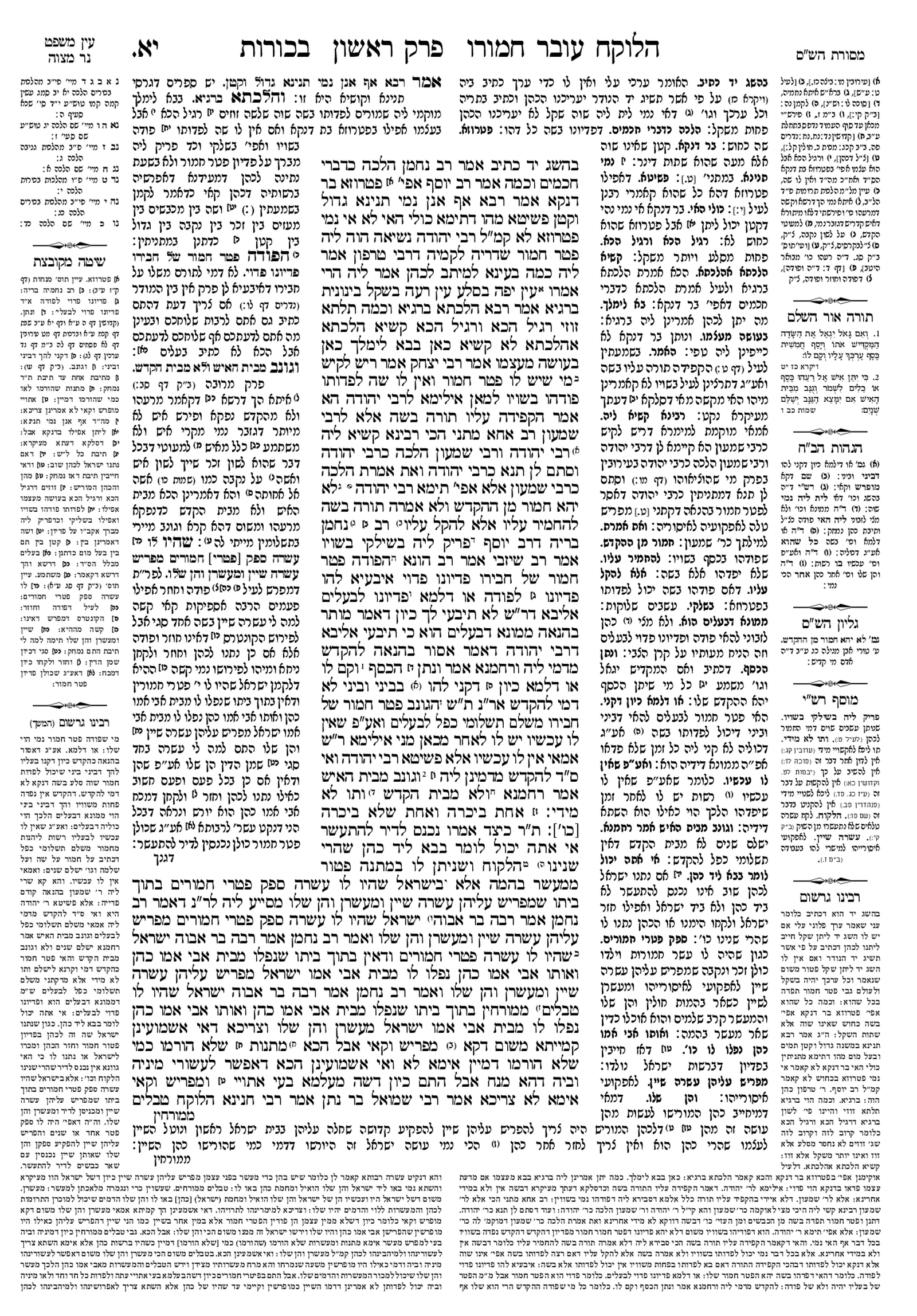 Preview of עמוד א · Amud Aleph